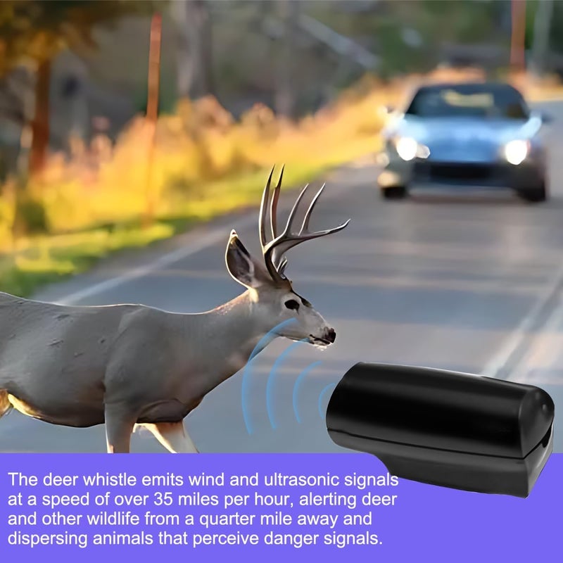 Sandfren Car Deer Warning Whistles Device, 4PCS Waterproof Vehicle Horn Sensor Repellent with Adhesive Tapes, Automotive Exterior Animal Alert Accessories, Universal for SUVs Trucks Motorcycles - Image 3
